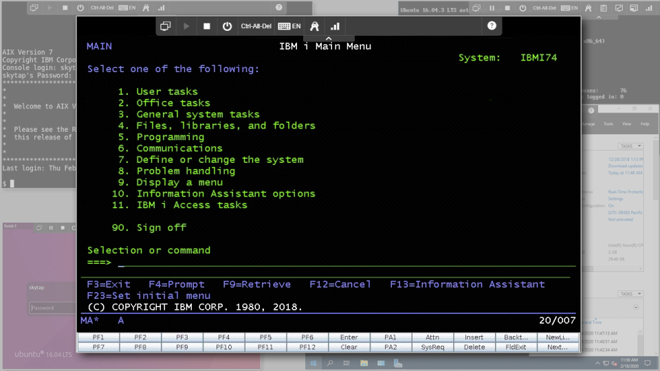 screenshot of SkyTap Cloud